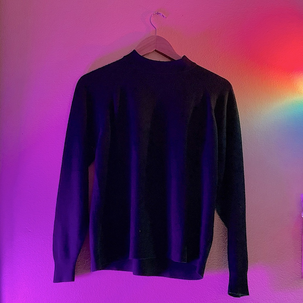 Dark Green Mock Turtleneck Sweater Size XL